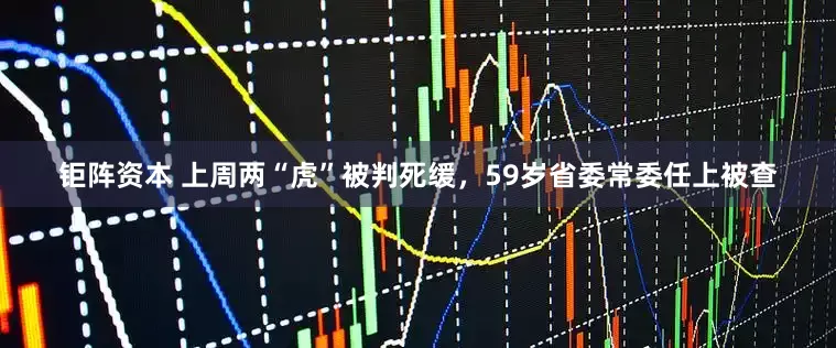 钜阵资本 上周两“虎”被判死缓，59岁省委常委任上被查