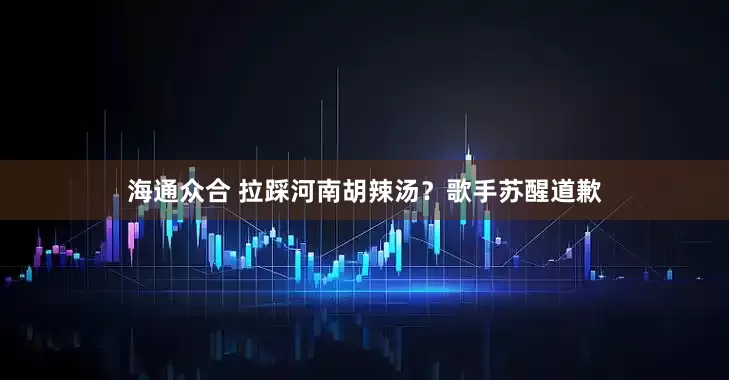 海通众合 拉踩河南胡辣汤？歌手苏醒道歉